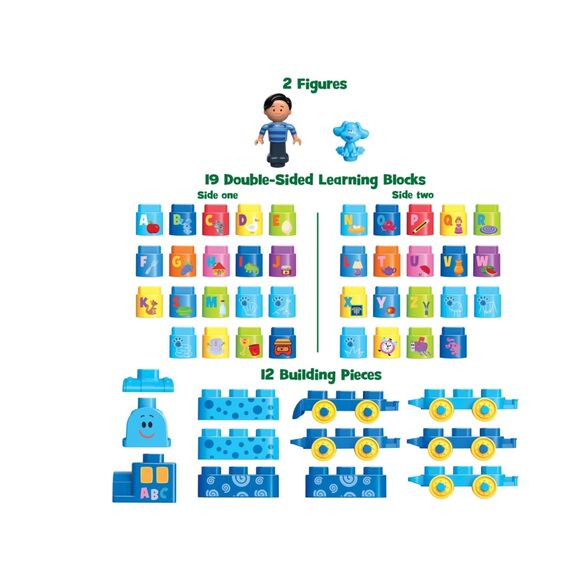 LeapFrog LeapBuilders Blue's Clues & You! Learning Letters Train Josh Pre-K Toy - Picture 4 of 7